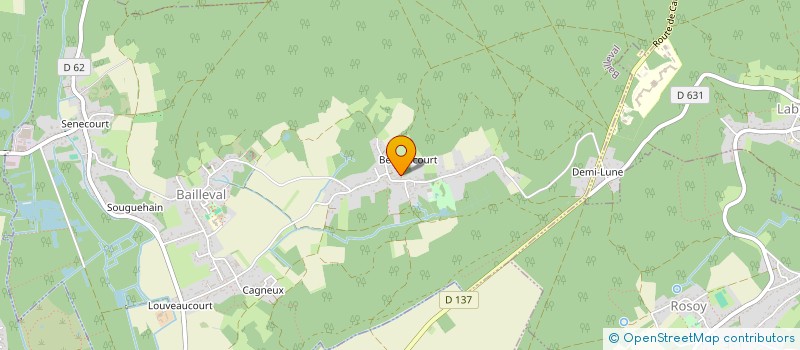 localisation de l'entreprise MADAME CHRISTELLE MARESCOT  BAILLEVAL