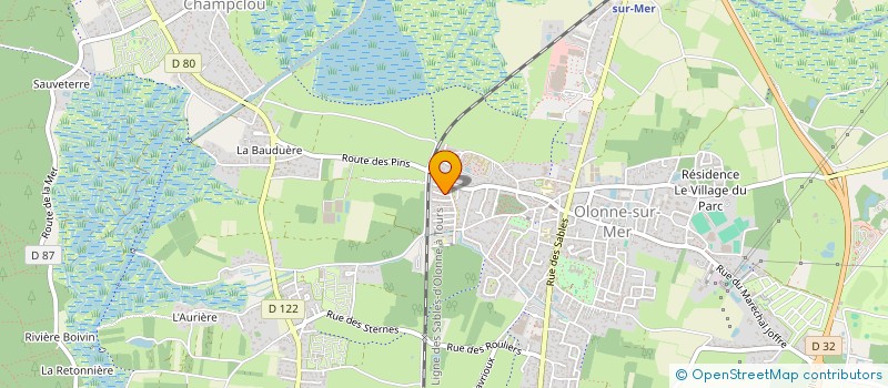 localisation de l'entreprise MADAME CHRISTELLE MARGELIE  LES SABLES D'OLONNE