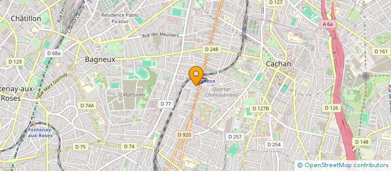 localisation de l'entreprise MADAME CHRISTELLE MARIE ABOU JAWDEH à BAGNEUX