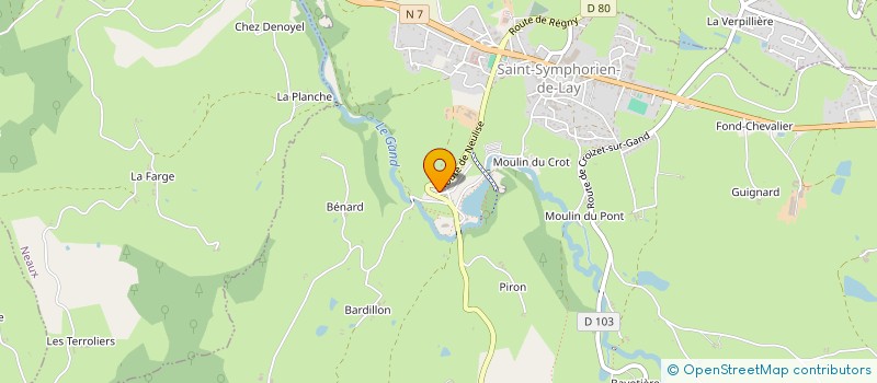 localisation de l'entreprise MADAME CHRISTELLE MARIE EST GUILLIN  SAINT-SYMPHORIEN-DE-LAY