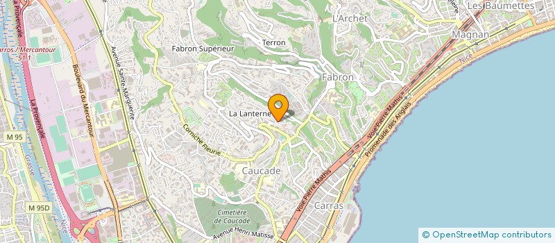 localisation de l'entreprise MADAME CHRISTELLE MARIN  NICE