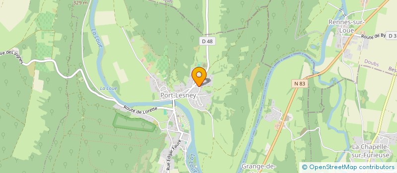 localisation de l'entreprise MADAME CHRISTELLE MARION  PORT-LESNEY