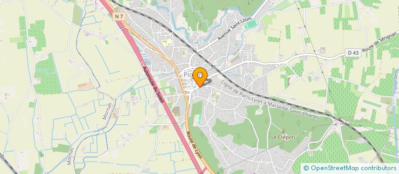 localisation de l'entreprise MADAME CHRISTELLE MARION  PIOLENC