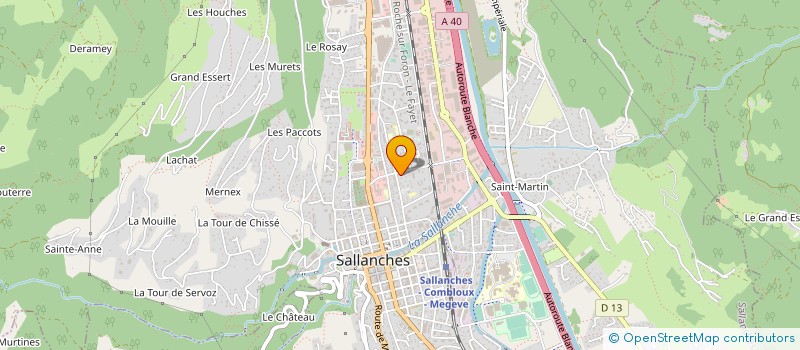 localisation de l'entreprise MADAME CHRISTELLE MARLOT  SALLANCHES