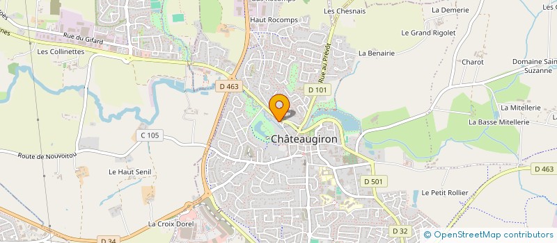 localisation de l'entreprise MADAME CHRISTELLE MARRIERE  CHATEAUGIRON