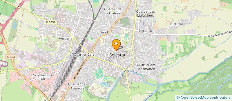 localisation de l'entreprise MADAME CHRISTELLE MARTEL  SELESTAT