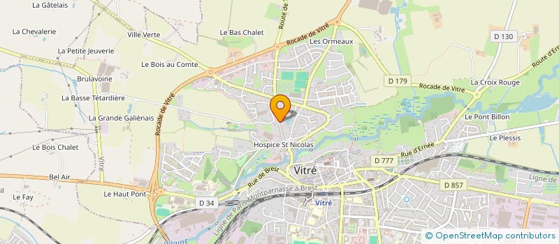 localisation de l'entreprise MADAME CHRISTELLE MARTIN  VITRE