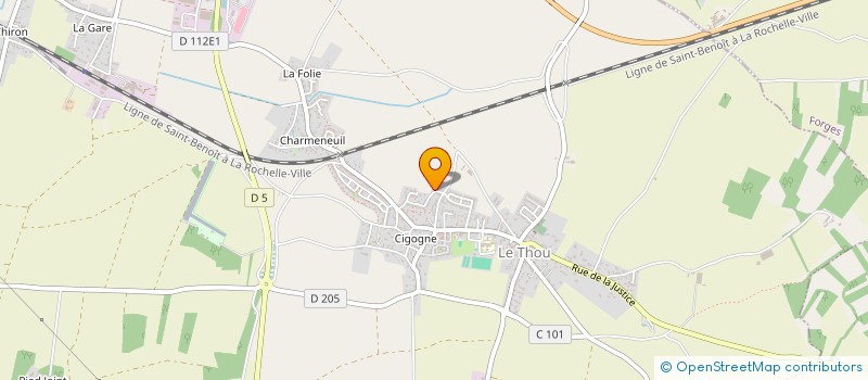 localisation de l'entreprise MADAME CHRISTELLE MARTIN  LE THOU