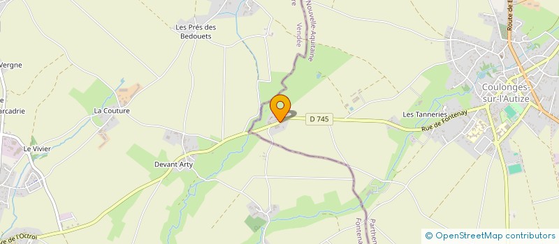 localisation de l'entreprise MADAME CHRISTELLE MARTIN  COULONGES-SUR-L AUTIZE