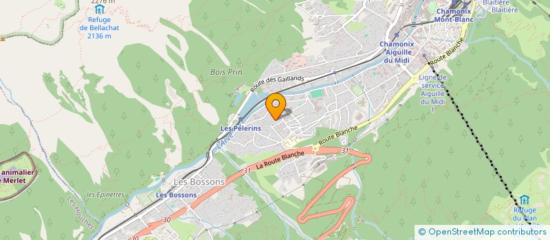 localisation de l'entreprise MADAME CHRISTELLE MARTINEZ  CHAMONIX-MONT-BLANC