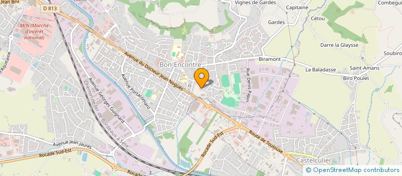 localisation de l'entreprise MADAME CHRISTELLE MARTINEZ  BON-ENCONTRE