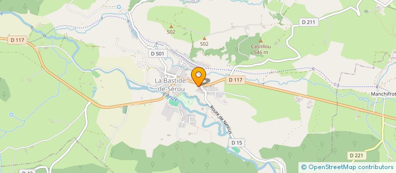 localisation de l'entreprise MADAME CHRISTELLE MARTINS à LA BASTIDE-DE-SEROU