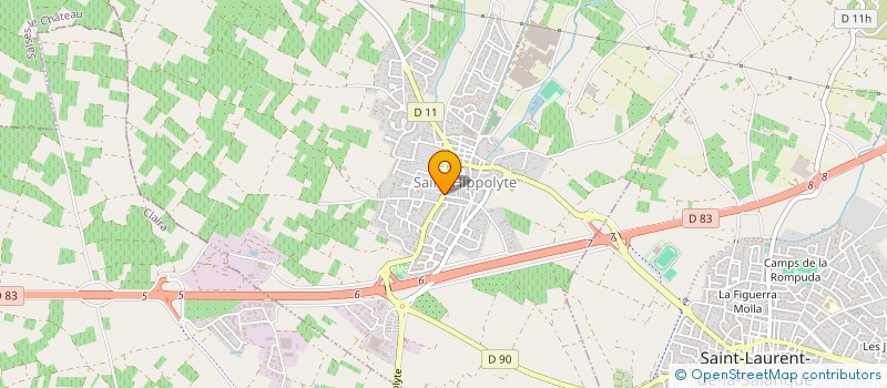 localisation de l'entreprise MADAME CHRISTELLE MARTINS  SAINT-HIPPOLYTE