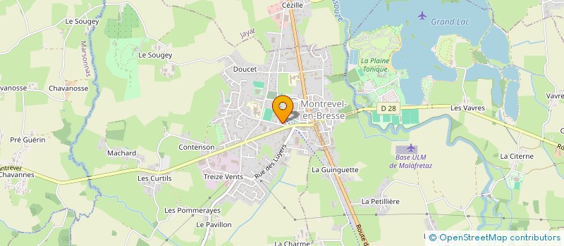 localisation de l'entreprise MADAME CHRISTELLE MASCHEIX  MONTREVEL-EN-BRESSE