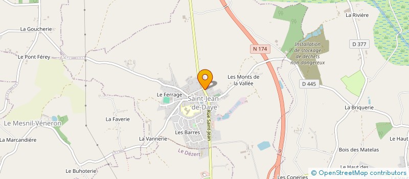 localisation de l'entreprise MADAME CHRISTELLE MASSIER  SAINT-JEAN-DE-DAYE