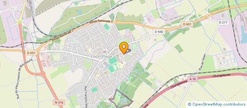 localisation de l'entreprise MADAME CHRISTELLE MATHELOT  LOON-PLAGE