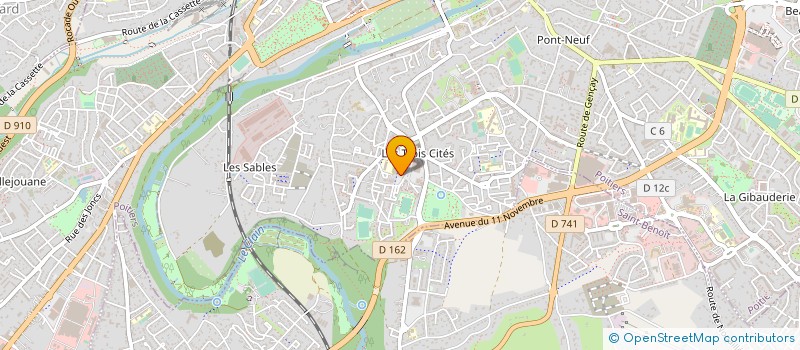 localisation de l'entreprise MADAME CHRISTELLE MATHIEUX à POITIERS