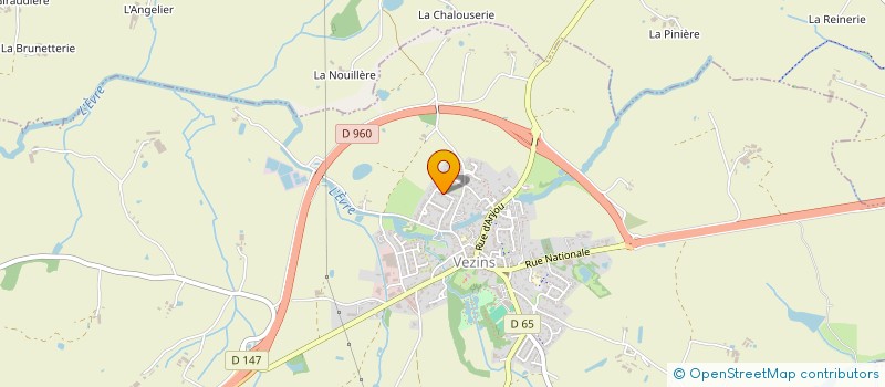 localisation de l'entreprise MADAME CHRISTELLE MATHIS  VEZINS