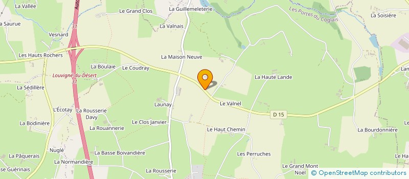 localisation de l'entreprise MADAME CHRISTELLE MAUPIN  LES PORTES DU COGLAIS