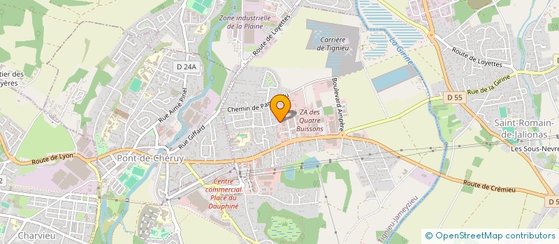 localisation de l'entreprise MADAME CHRISTELLE MAURIES  PONT-DE-CHERUY