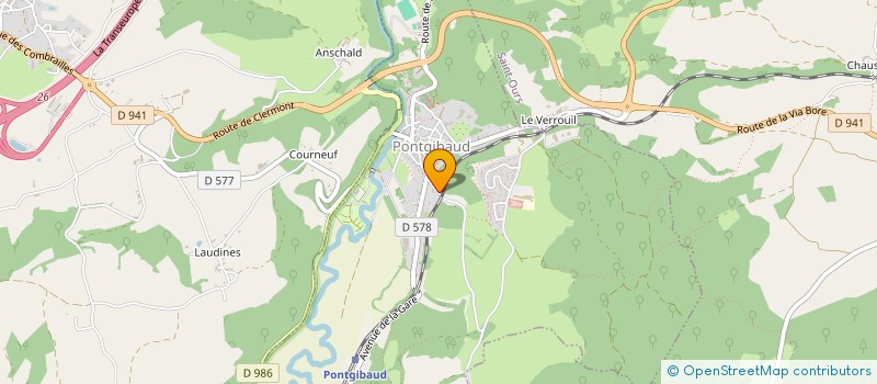 localisation de l'entreprise MADAME CHRISTELLE MAURY  PONTGIBAUD