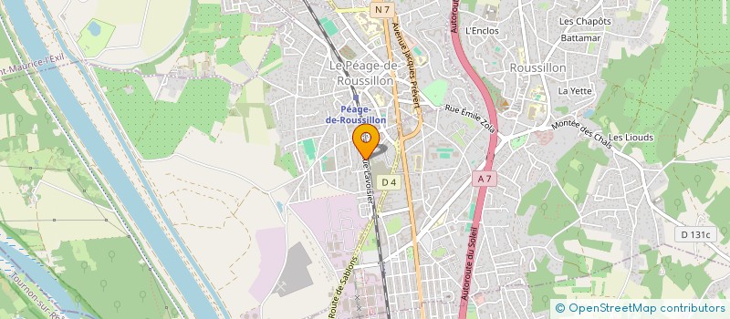 localisation de l'entreprise MADAME CHRISTELLE MEGUEU OUMBA  LE PEAGE-DE-ROUSSILLON