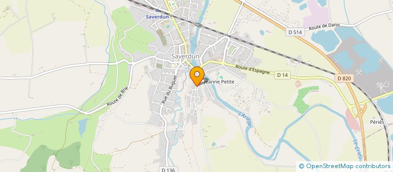 localisation de l'entreprise MADAME CHRISTELLE MELET à SAVERDUN