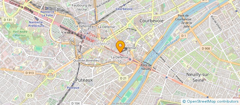 localisation de l'entreprise MADAME CHRISTELLE MENNINGA à COURBEVOIE