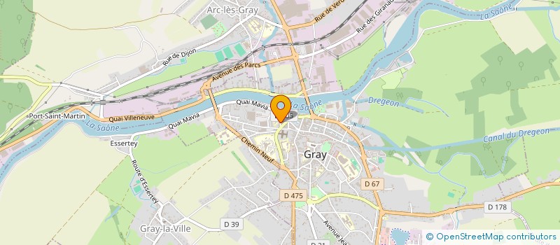 localisation de l'entreprise MADAME CHRISTELLE MERAND  GRAY