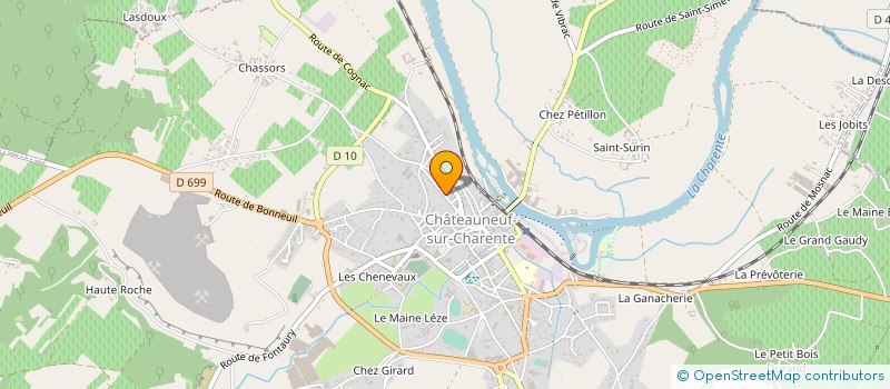 localisation de l'entreprise MADAME CHRISTELLE MERGAULT à CHATEAUNEUF-SUR-CHARENTE
