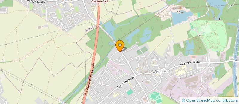 localisation de l'entreprise MADAME CHRISTELLE MERLIER  WINGLES