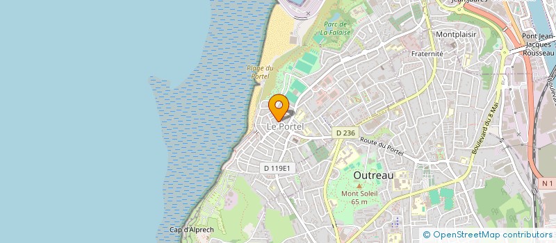 localisation de l'entreprise MADAME CHRISTELLE MERLOT  LE PORTEL