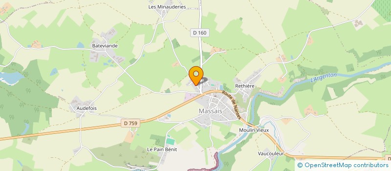 localisation de l'entreprise MADAME CHRISTELLE METAIS  VAL EN VIGNES