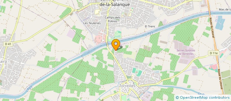 localisation de l'entreprise MADAME CHRISTELLE MEYER  TORREILLES