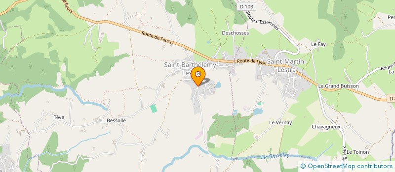 localisation de l'entreprise MADAME CHRISTELLE MICHALET  SAINT-BARTHELEMY-LESTRA