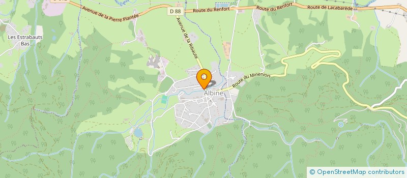 localisation de l'entreprise MADAME CHRISTELLE MICHEL  ALBINE