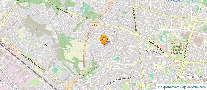 localisation de l'entreprise MADAME CHRISTELLE MILHAU à LONS