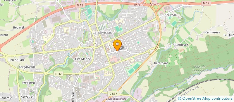 localisation de l'entreprise MADAME CHRISTELLE MILIN  LANDIVISIAU