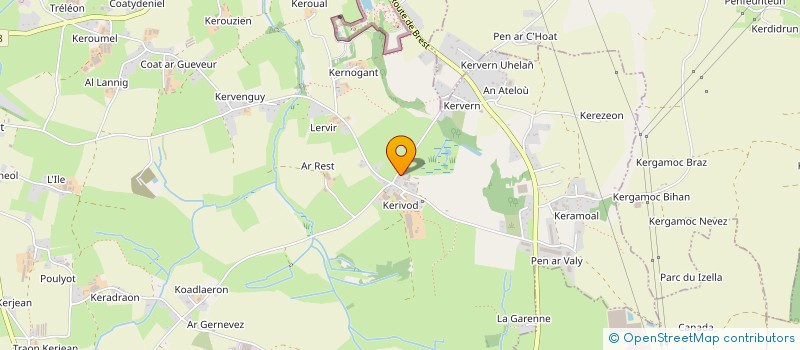 localisation de l'entreprise MADAME CHRISTELLE MINGAM  MILIZAC-GUIPRONVEL