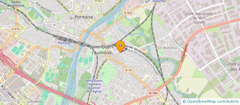 localisation de l'entreprise MADAME CHRISTELLE MONCOMBLE  SAINT-OUEN-L'AUMONE