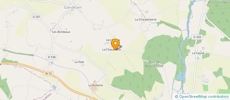 localisation de l'entreprise MADAME CHRISTELLE MONGUILLON à GANDELAIN