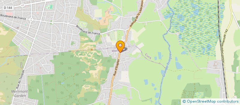 localisation de l'entreprise MADAME CHRISTELLE MONGUILLON  MERLIMONT