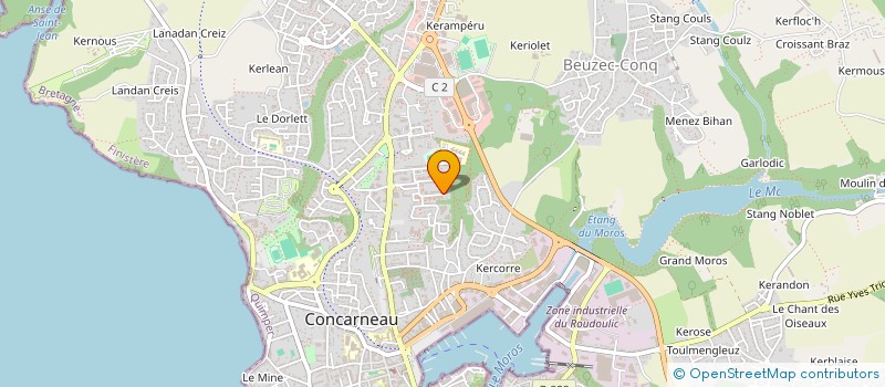 localisation de l'entreprise MADAME CHRISTELLE MONNEREAU  CONCARNEAU