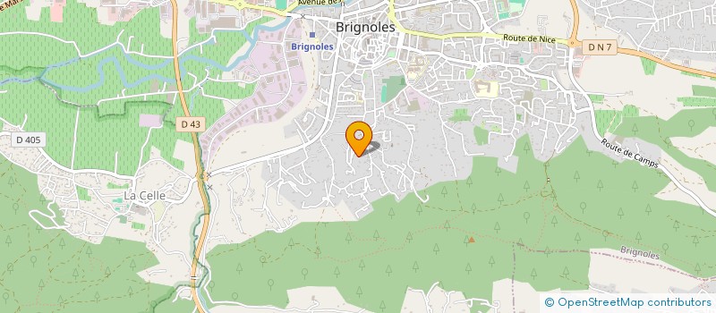 localisation de l'entreprise MADAME CHRISTELLE MONTREUIL  BRIGNOLES