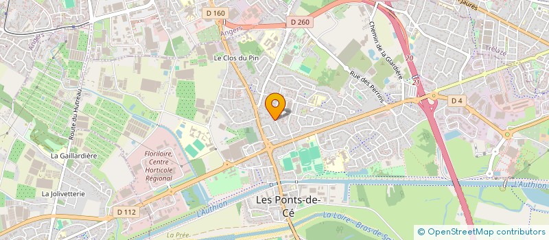 localisation de l'entreprise MADAME CHRISTELLE MORAND  LES PONTS-DE-CE