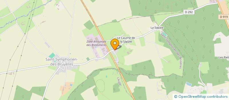 localisation de l'entreprise MADAME CHRISTELLE MORAND à ST SYMPHORIEN DES BRUYERES