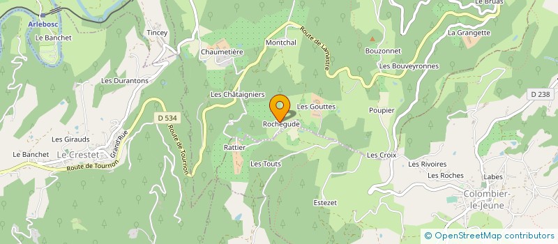 localisation de l'entreprise MADAME CHRISTELLE MORARD CHATAIGNER  BOUCIEU-LE-ROI