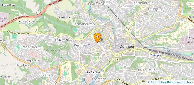 localisation de l'entreprise MADAME CHRISTELLE MOREAU à QUIMPER