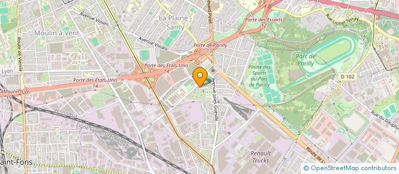 localisation de l'entreprise MADAME CHRISTELLE MOREL  VENISSIEUX