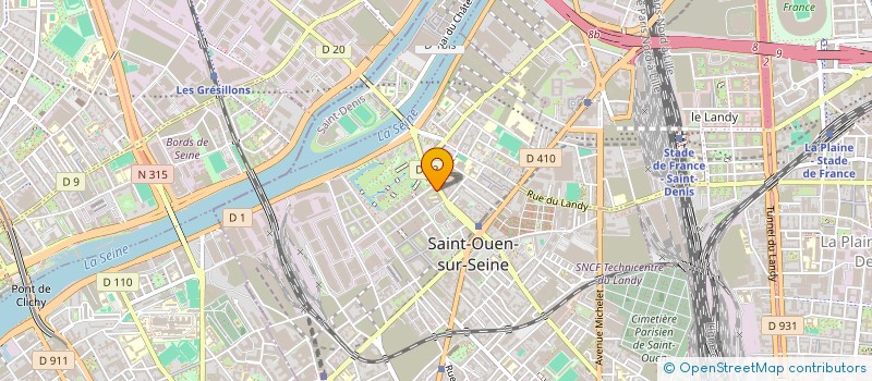 localisation de l'entreprise MADAME CHRISTELLE MORIN à SAINT-OUEN-SUR-SEINE